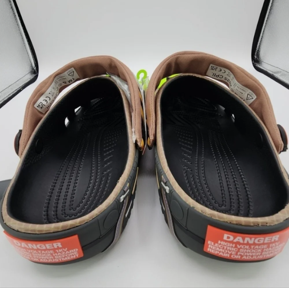 Crocs Ghostbusters Classic Clog Glow in the Dark with Charms NEW w/ Tag - Picture 8 of 9